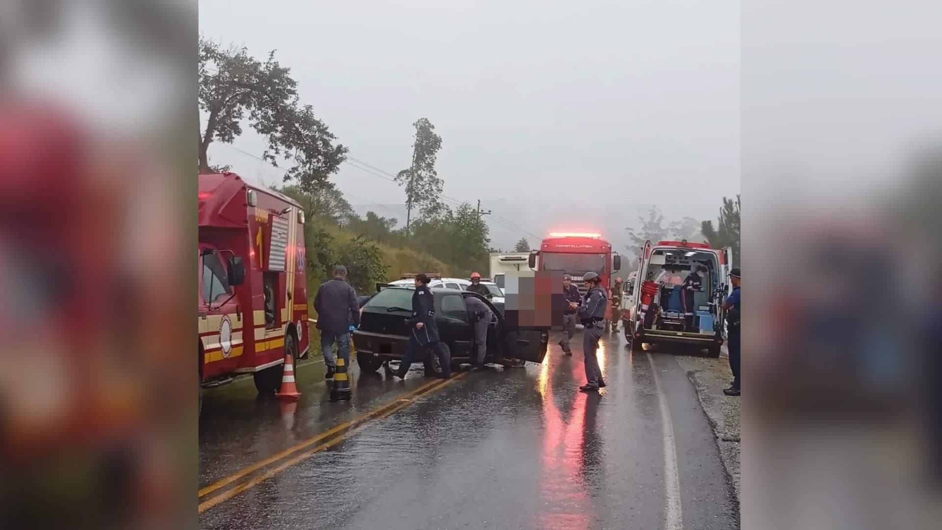 GCM de Itapeva auxilia atendimento de acidente na estrada entre Itapeva e Nova Campina